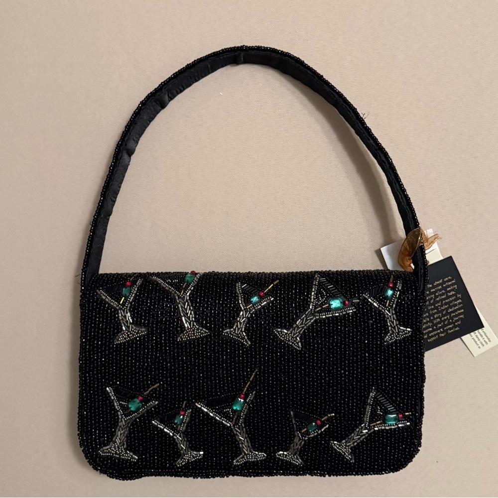From India to You Beaded Bag Dirty Martini - Picture 2 of 6